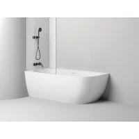 Ванна из литьевого мрамора Salini S-Stone Sofia Corner 102525M 170x85 см L, белый матовый