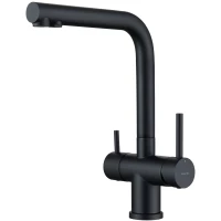 Смеситель для кухни Splenka S70.61.06 с подключением к фильтру, черный матовый