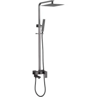 Душевая система Abber Daheim AF8216NGL 250 мм, со смесителем, никель