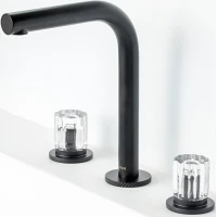 Смеситель для раковины Boheme Elegante 152-B-EL черный матовый