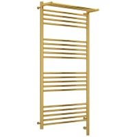 Полотенцесушитель электрический 1200x600 золотой МЭМ правый Сунержа Богема с полкой 3.0 03-5807-1260