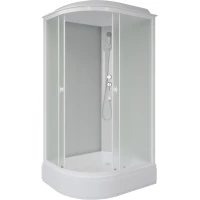 Душевая кабина Niagara Promo P100/70/26R/MT 100x70x215 см R, с крышей, средний поддон, профиль белый, стекло матовое