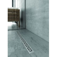 Душевой трап (лоток) Berges B1 Antik 090124 60 см, с решеткой, перфорированный, матовый хром