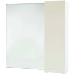 Изображение товара зеркальный шкаф 88x80 см бежевый глянец/белый глянец r bellezza пегас 4610415001071