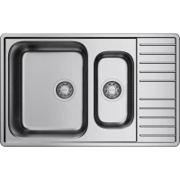 Кухонная мойка Omoikiri Sagami 79-2-IN 4993733 79x50 см, нержавеющая сталь