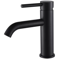 Смеситель для раковины Oliveeka OL-962001-MB черный матовый