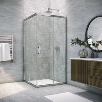 Душевой уголок Vegas Glass ZA TUR NOVO 85 08 02 85x85 см, профиль хром, стекло шиншилла