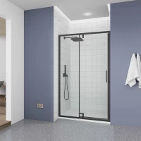 Душевая дверь Veconi Ottimo OP20B-100-01-C9 100 см, профиль черный матовый, стекло прозрачное