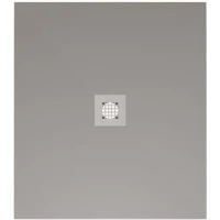 Душевой поддон Allen Brau Priority 8.31003-PGM 100x80 см, из литьевого мрамора, прямоугольный, платина матовый