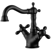 Смеситель для раковины Wonzon & Woghand Retro WW-88139020-MB черный матовый