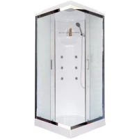 Душевая кабина 90x90x217 см Royal Bath RB90HP2-M-CH матовое