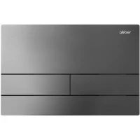 Кнопка смыва Abber AC0128NG для инсталляции, оружейная сталь матовый