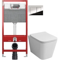 Комплект подвесной унитаз Grossman GR-4441S + система инсталляции TECE 9300302 + 9240401