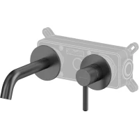 Смеситель для раковины Whitecross Y Y1226GM встраиваемый, без донного клапана, оружейная сталь