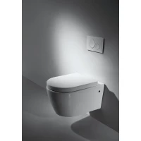 Унитаз подвесной Bravat Gina C2190UW-ENG с сиденьем микролифт, белый