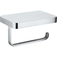 Держатель туалетной бумаги Wonzon & Woghand Flat WW-9736 с полкой для телефона, хром