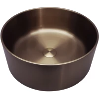 Раковина-чаша Abber Wasser Kreis AF2407MRG 39,6x39,6 см, накладная, розовое золото матовый