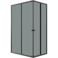 Душевой уголок Niagara NG-1018-14QT 97,5x78 см, профиль черный матовый, стекло тонированное