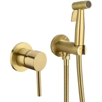 Гигиенический душ Feramolli Ele GL210 со смесителем, золотой матовый