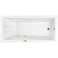 Акриловая ванна Whitecross Palace 0104.170075.100.LINE.BR 169,5x75 см, с гидромассажем, белый