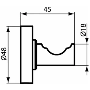 Изображение товара крючок ideal standard iom a9115aa