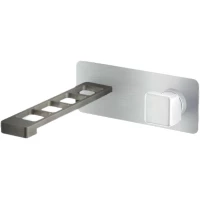 Смеситель для раковины Webert One-X OX830606015 встраиваемый, без донного клапана, хром/нержавеющая сталь