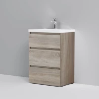 Тумба с раковиной светлый дуб 61 см Am.Pm Gem M91FSX0602OF + M90WCC0602WG