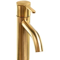 Смеситель для раковины Emmevi Filobrass 85003/ORS с донным клапаном, золотой матовый