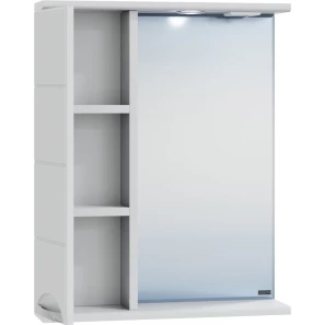 Изображение товара зеркальный шкаф 60x72 см белый глянец санта родос 106015