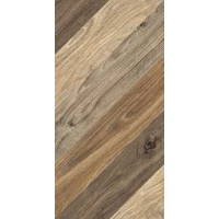 Керамогранит Ноттингем 4Д тип 1 коричневый (шеврон) 30x60