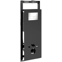 Инсталляция для унитаза WasserKRAFT Salm 27 27TLT.010.ME.BL.BN04 с кнопкой смыва, никель