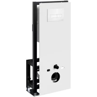 Инсталляция для унитаза WasserKRAFT Glan 66 66TLT.010.ME.WH.WH03 с кнопкой смыва, белый