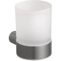 Стакан для зубных щеток Bemeta Grino 173110010 настенный, графит матовый