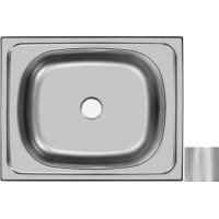 Кухонная мойка матовая сталь Ukinox Стандарт STD500.400 ---4C -C-