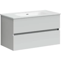 Тумба с раковиной белый глянец 91 см Sancos Urban UR90W + CN7002