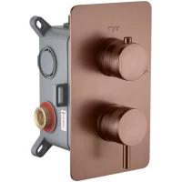 Смеситель для ванны Boheme Cell 135-2-BRB встраиваемый, бронза матовая