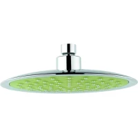 Верхний душ Emmevi C06673/CR 210 мм, хром/салатовый