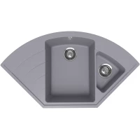 Кухонная мойка Ulgran Marta 1000-05 100x55 см, угловая, бетон