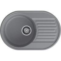 Кухонная мойка GranFest Quarz 18 73,7x47,8 см, темно-серый