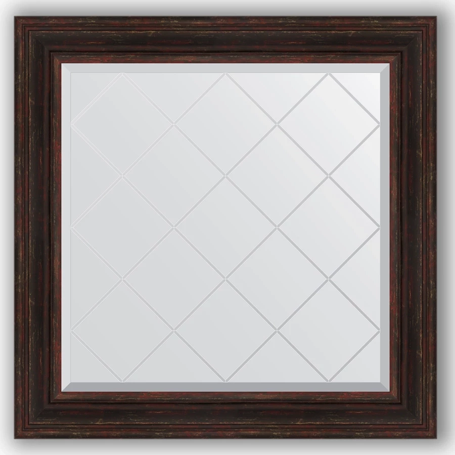 Зеркало 89x89 см темный прованс Evoform Exclusive-G BY 4334 зеркало напольное 84x204 см темный прованс evoform exclusive floor by 6130