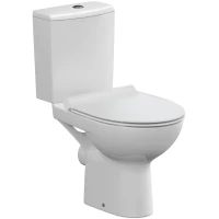 Унитаз-компакт Cersanit Nature A65410 безободковый, с сиденьем микролифт, белый
