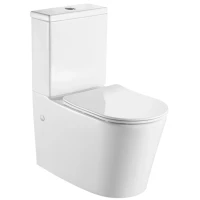 Унитаз-компакт Hansman Keramik Round YHI0006 с сиденьем микролифт, белый