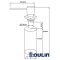 Дозатор для жидкого мыла 350 мл Oulin OL-401FS сатин - 2