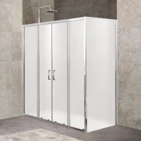 Душевой уголок 150-180x100 см BelBagno UNIQUE-AH-21-150/180-100-M-Cr матовое