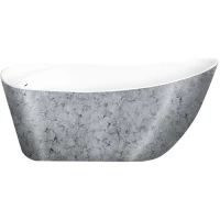 Акриловая ванна Lagard Minoti Treasure Silver lgd-mnt-ts 170x76 см, отдельностоящая, серебряный