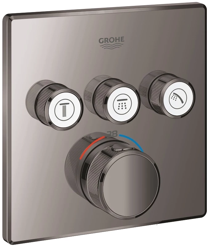 

Термостат для встраиваемого монтажа на 3 выхода Grohe Grohtherm SmartControl 29126A00