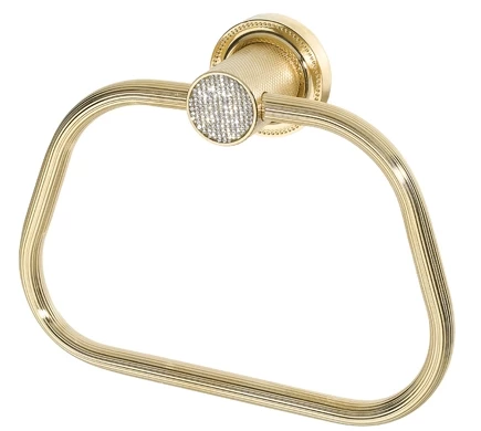 Кольцо для полотенец Boheme Royal Cristal 10925-G кольцо для полотенец boheme uno 10975 b