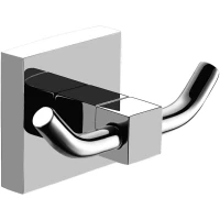 Крючок Azario Rina AZ-87005B двойной, для ванны, хром