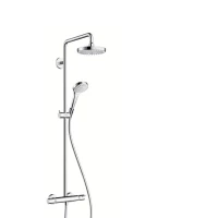 Душевая система EcoSmart 9 л/мин Hansgrohe Croma Select S 180 2jet Showerpipe 27254400