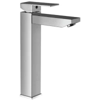 Смеситель для раковины Jaquar Kubix-F KUB-CHR-35009NFB без донного клапана, хром